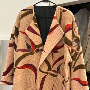 Embroidered Silk Robe